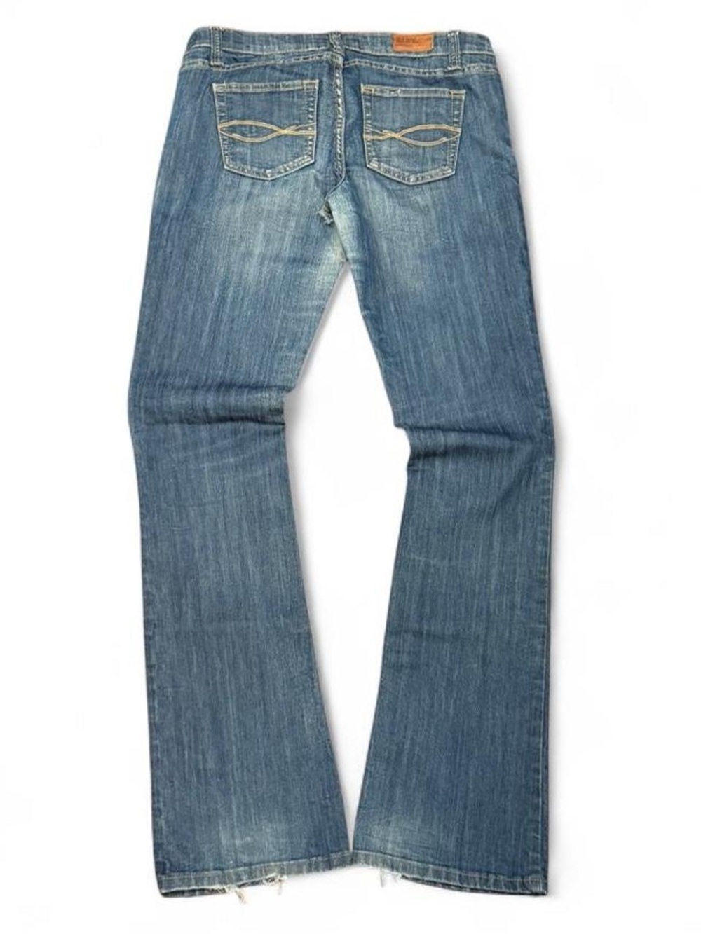 Y2K Bluenotes Embroidered Faded Low Rise Slim Bootcut Jeans - Picture 2 of 5